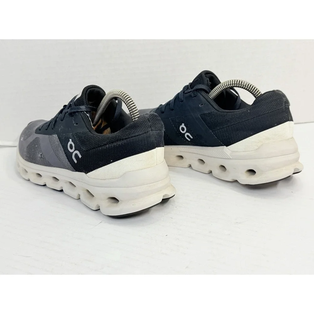 On Cloudrunner Men's US 7 Gray Black Running Shoes Swiss Engineering